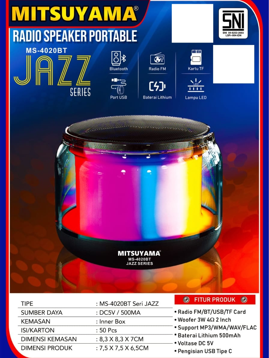 Speaker Mitsuyama Tipe Jazz Series / Speaker Bluetooth