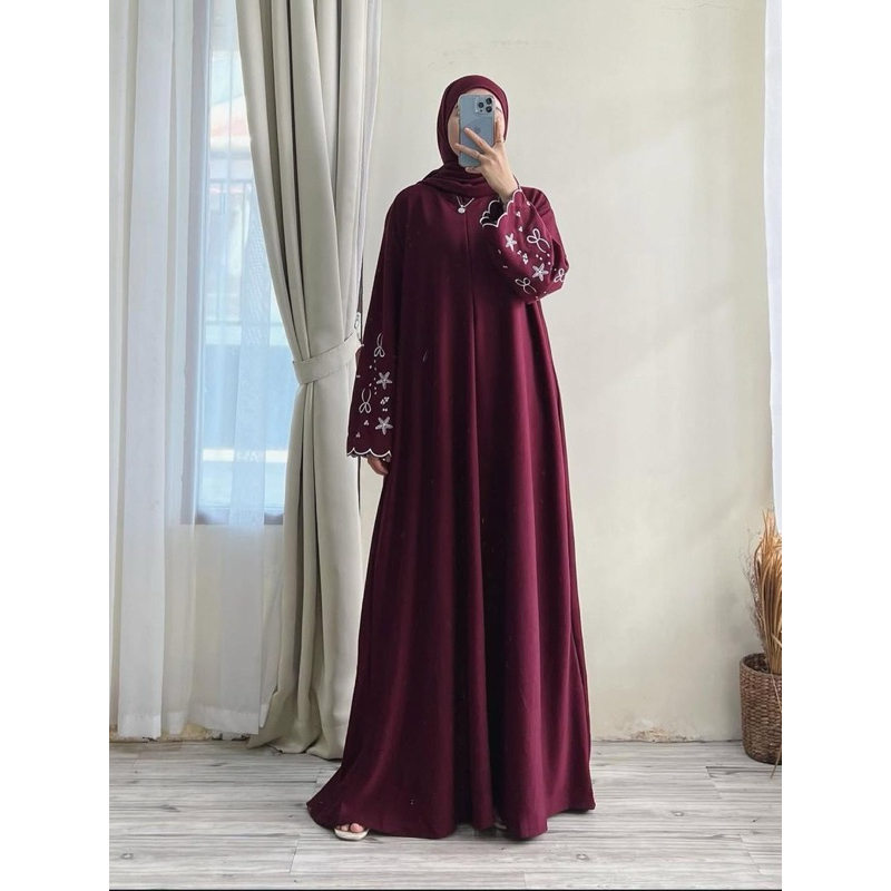 PGMT - HANIFAH ABAYA ASKARA DRESS CRINKLE AIRFLOW GAMIS WANITA