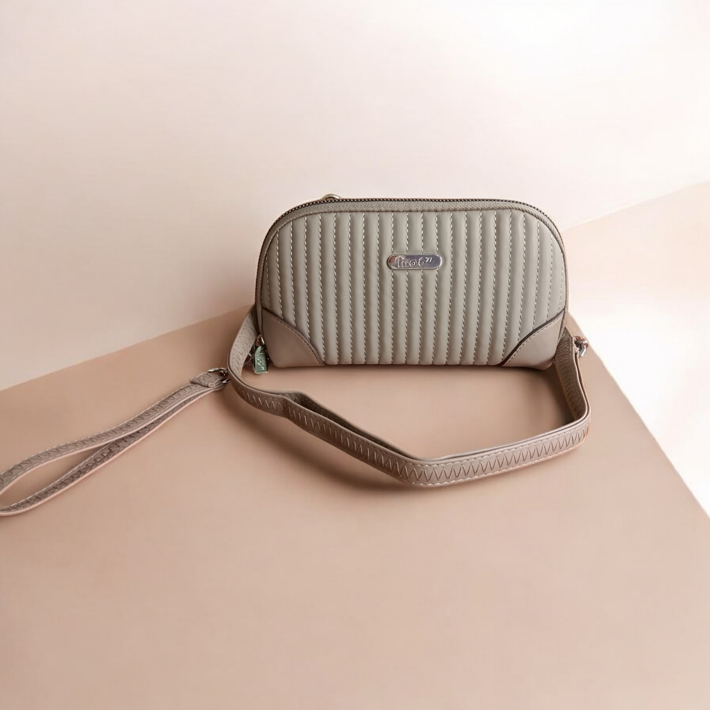 LIFESTYLE KALUNA BY INOE TAS DOMPET WANITA TERBARU SIMPEL KULIT CHOCOLY BORDIR LIFESTYLE