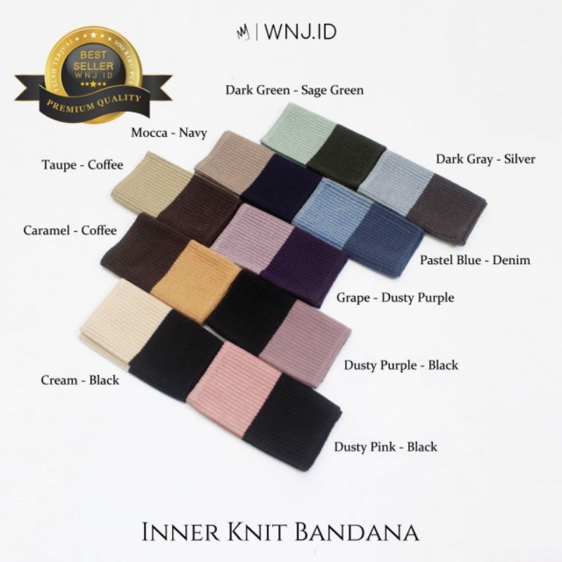 CIPUT ANTI PUSING INNER KNIT BANDANA BY WANOJA