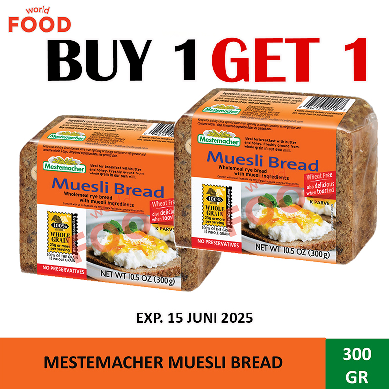 

MESTEMACHER MUESLI BREAD * PROMO BUY 1 GET 1 FREE **