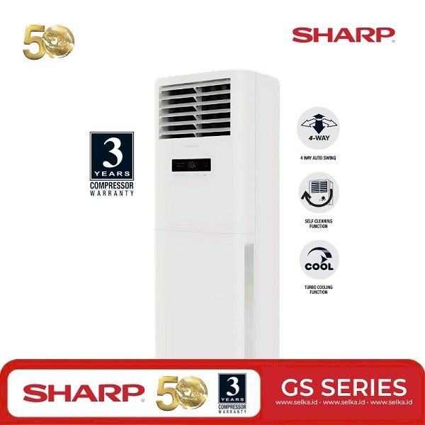 AC SHARP GS-A18ACY AC FLOOR STANDING 2 PK STANDARD TURBO COOL