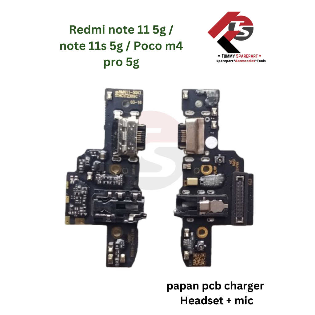 Papan Pcb Konektor Charger Redmi note 11 5g / note 11s 5g / Poco m4 pro 5g Headset Mic