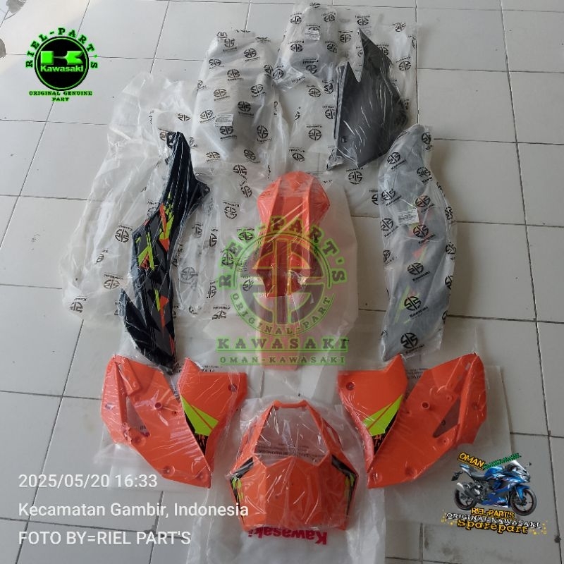 FULL SET BODY KLX 150 SE SM KLX 150 NEW 2025 ORANGE LIST ORIGINAL KAWASAKI