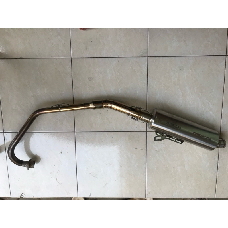 knalpot new megapro mono karbu