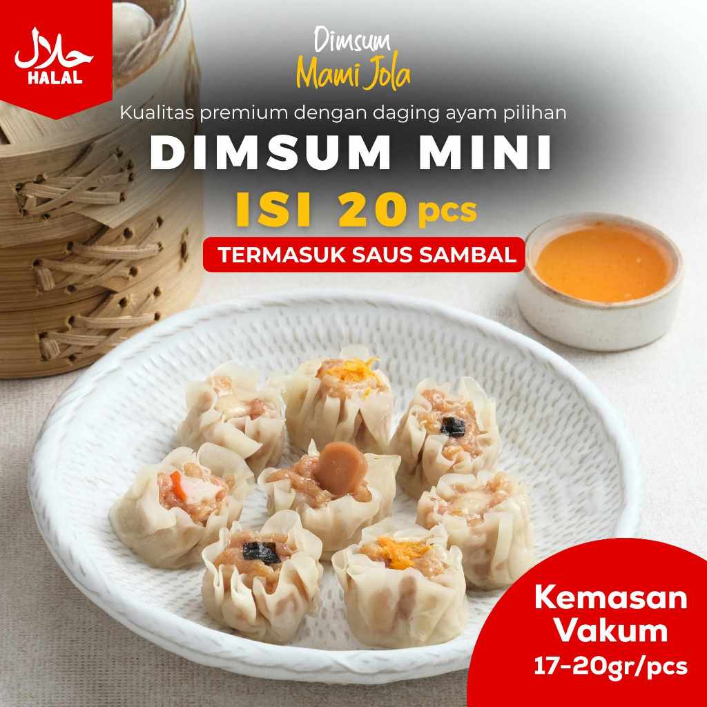 

@Palmerah Dimsum Mini isi 20 pcs (Frozen) FREE SAOS SAMBAL