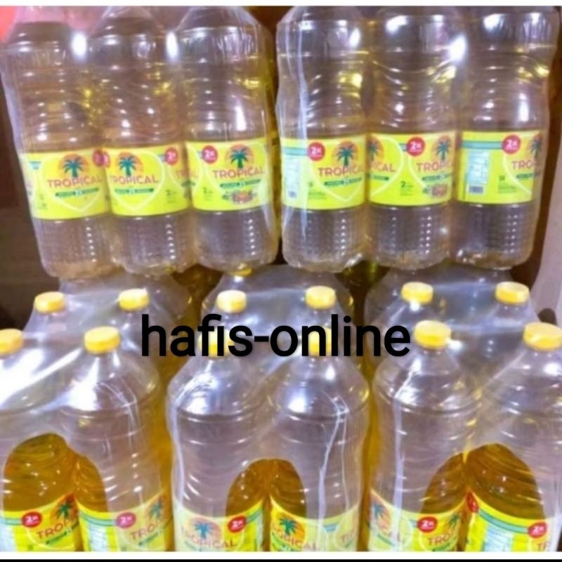 

Minyak goreng tropical botol 2L 1 krat
