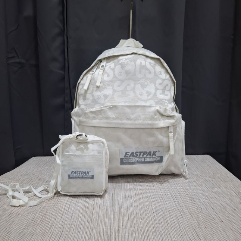 [Bundling] Eastpak x Christopher Shannon Ransel Backpack Slingbag Polyester in White
