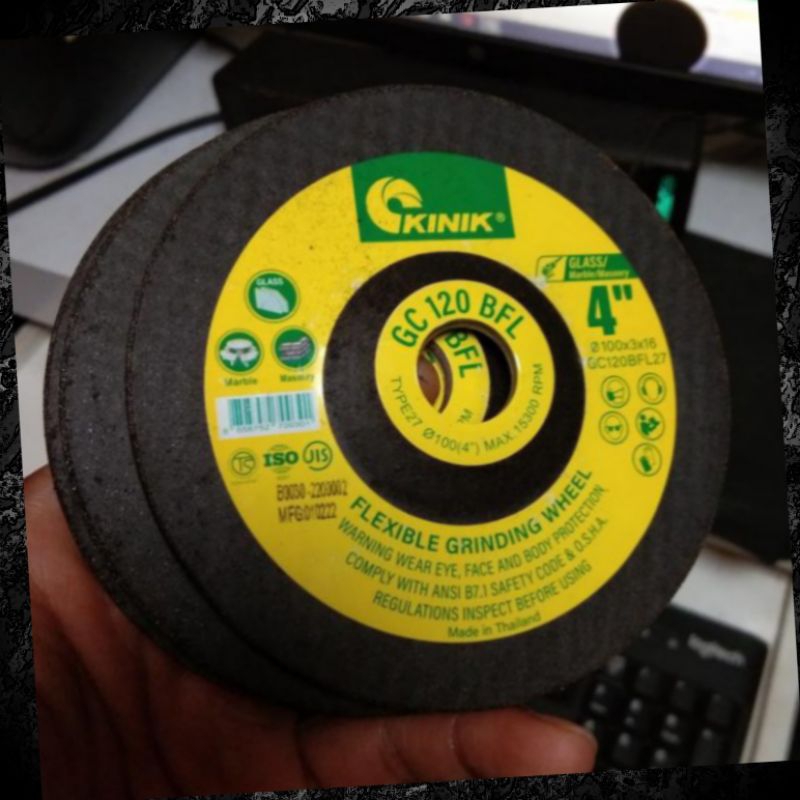 mata gerinda poles keramik Kinik 4 inch grit 120