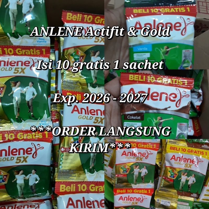 

ANLENE RENCENG ACTIFIT & GOLD 10 + GRATIS 1 / EXP 2026 - 2027