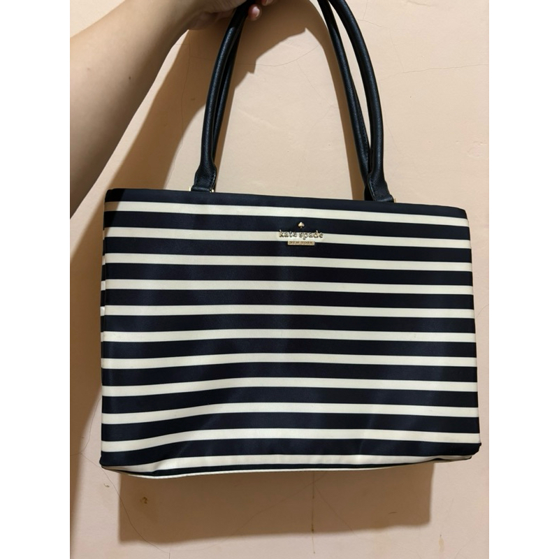 Kate Spade Classic Nylon Phoebe Shoulder Bag Black Cream