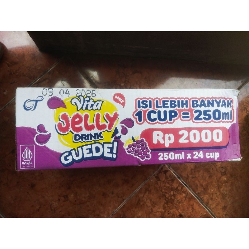 

VITA JELLY minuman jelly rasah buah 250ml dan 150ml