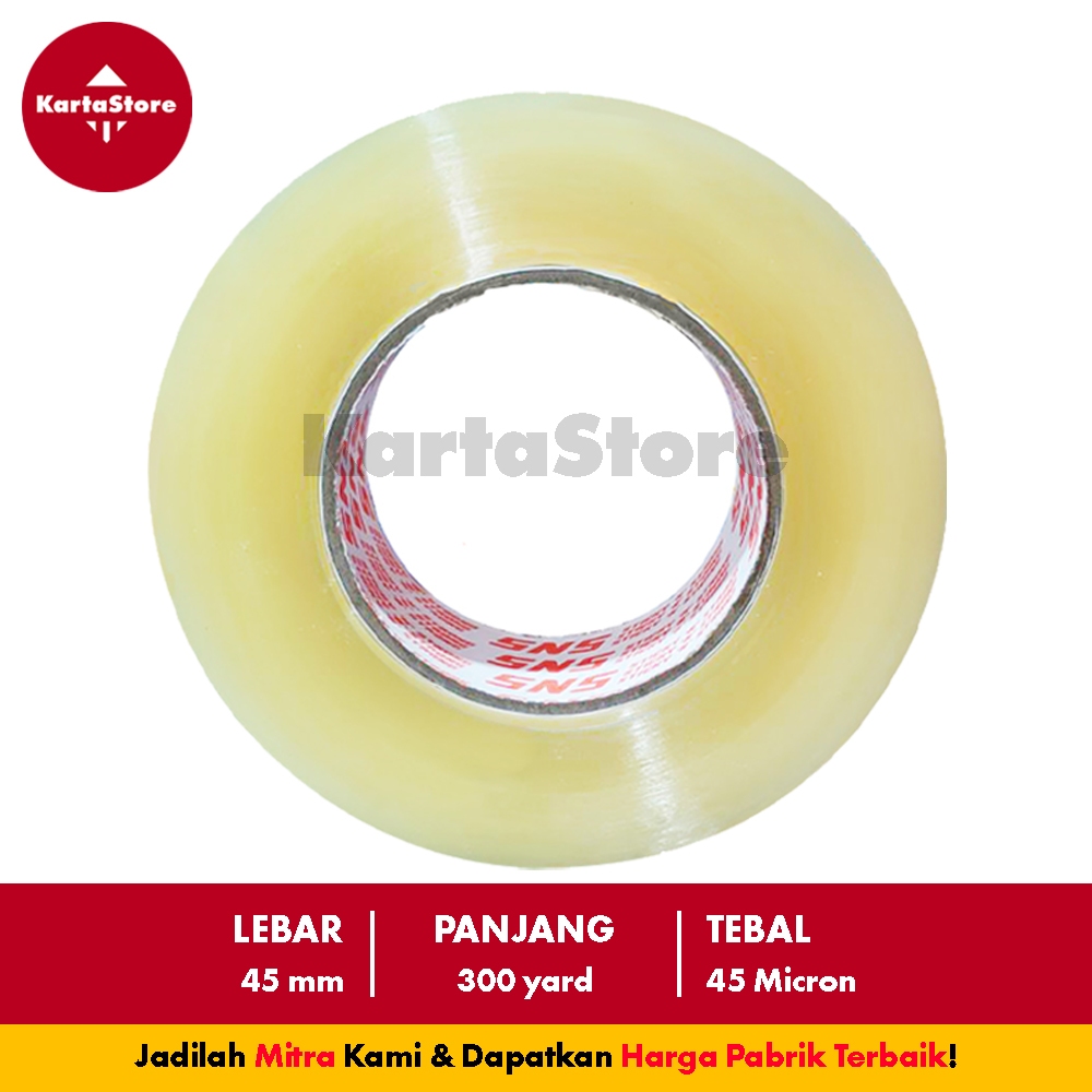 

Promo 1 Karton Lakban Bening / Coklat 300 Yard x 45 mm x 45 mic Khusus SAMEDAY INSTANT
