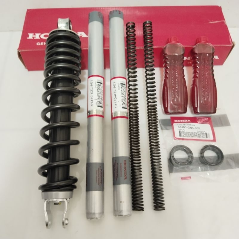 As shock Depan + Belakang honda KZL Beat FI Beat FI Scoopy FI Vario 110 FI sok+per+sil+oli sepasang