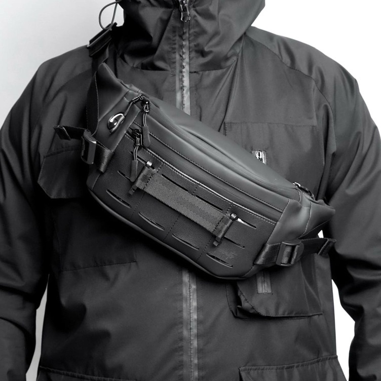 Harmits Project  HAMMERS Waistbag Slingbag Waterproof Tas Pinggang Selempang Ringan Anti Air Pria KO