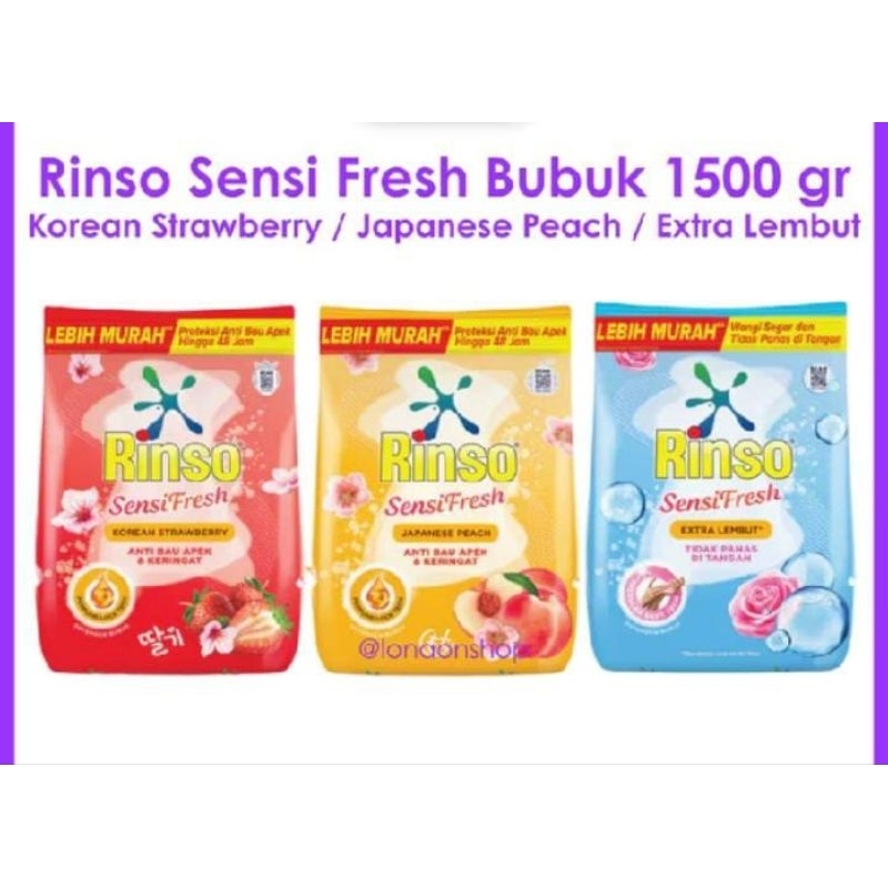rinso 1,5kg detergent rinso