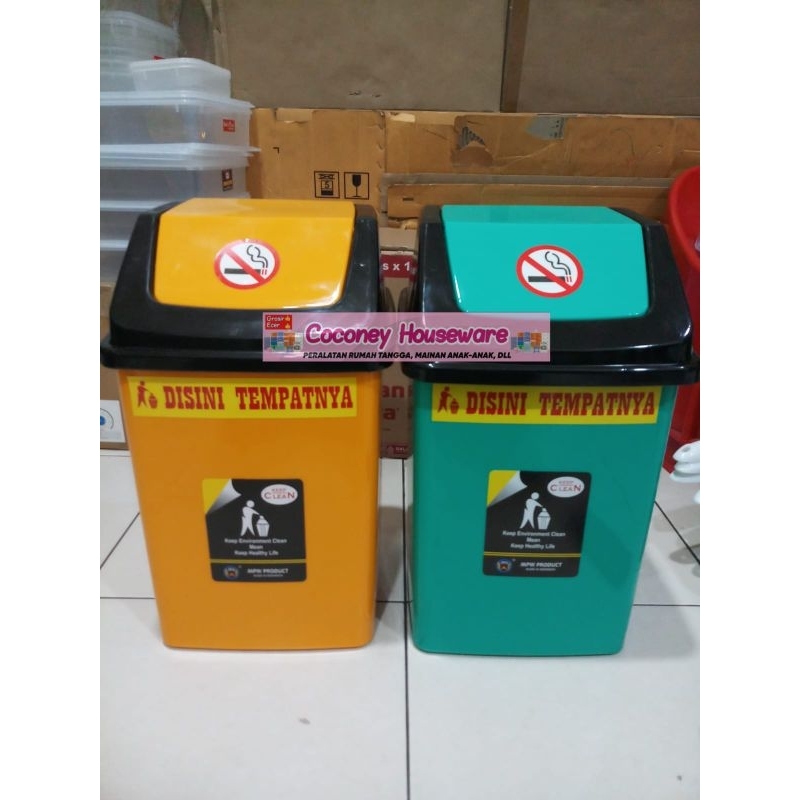 Tong Sampah / Tong Sampah Tutup / Tong Sampah Warna / Tempat Sampah / Tong Sampah Bagus / Tong Sampa