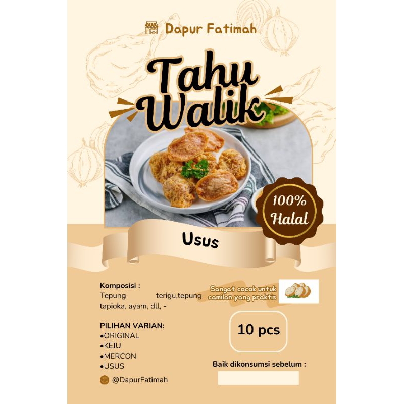 

Tahu Walik Usus