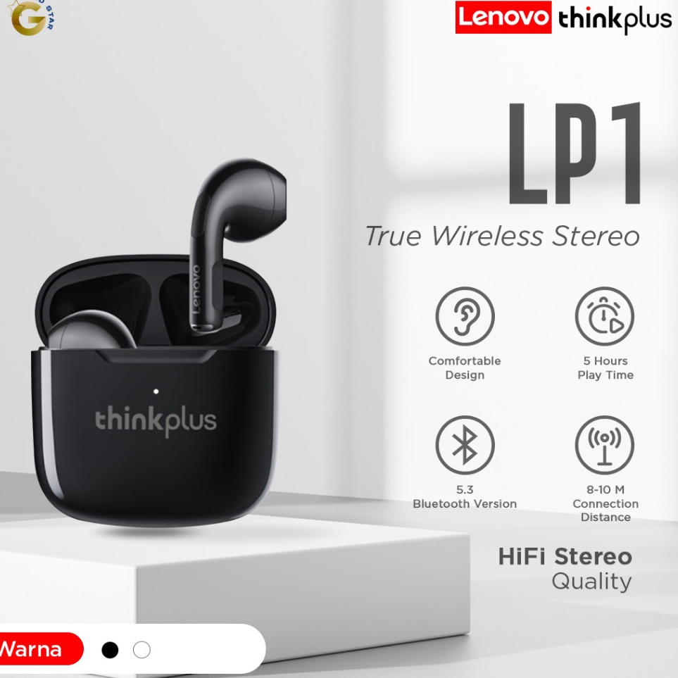 KODE V99W Thinkplus LP1 Headset Earphone Earbuds TWS Bluetooth Wireless Sound Hifi Stereo