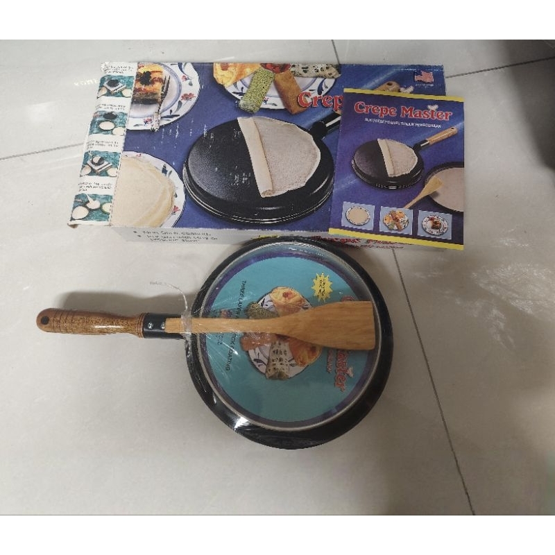 panci pembuat crepes-crepes master, cetakan crepes teflon, cetakan crepes leker