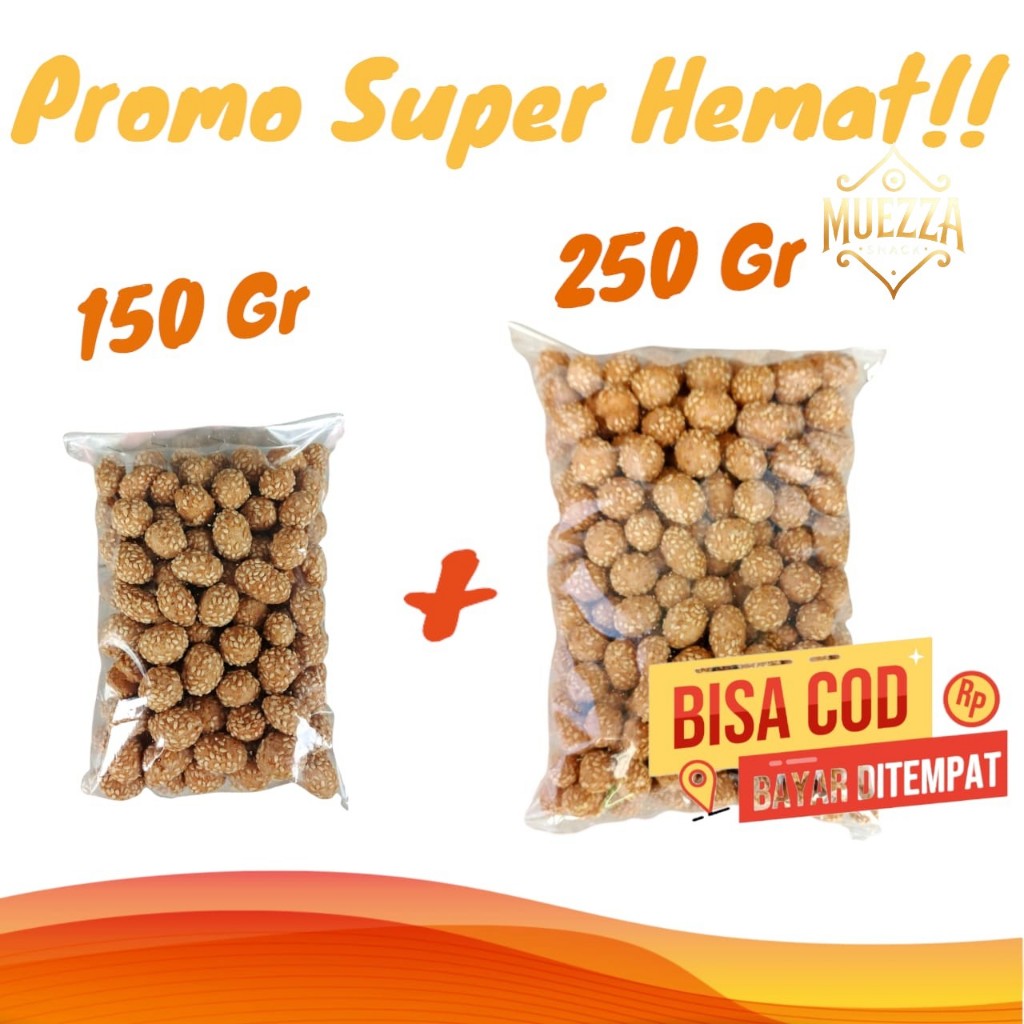 

Promo Super Hemat Cemilan Keciput Onde onde Mini Ketan Wijen Termurah