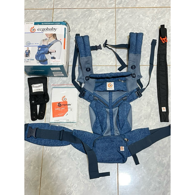 [PRELOVED] ERGOBABY OMNI 360 AirMesh Blue Bloom