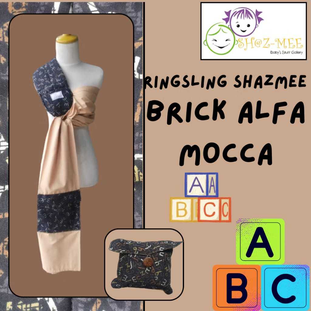 Ringsling Shazmee / Gendongan Bayi / Gendongan Modern / Gendongan M Shape / Gendongan Shape M
