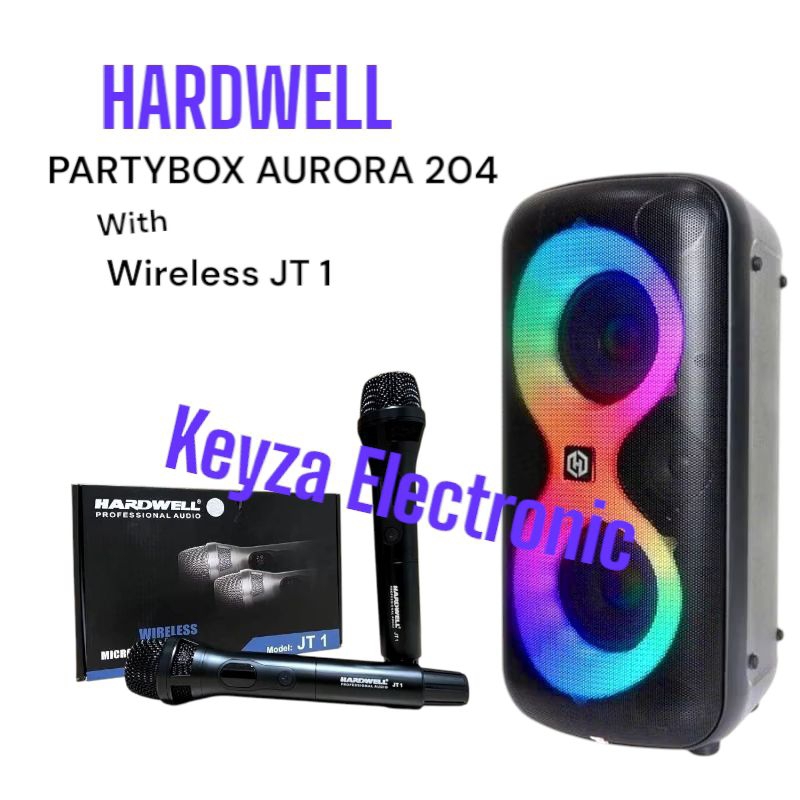 Speaker HARDWELL PARTYBOX AURORA 204 With  WIRELESS HARDWELL JT 1