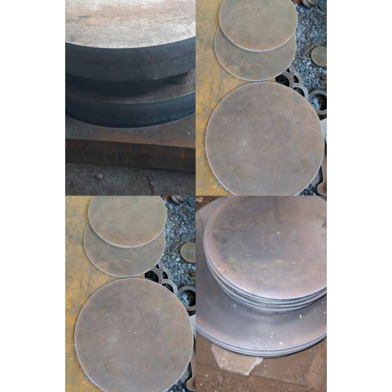 PLAT BESI TEBAL 3 MM POTONGAN BULAT BISA DILUBANG TENGAH