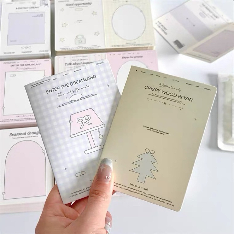 

chaeya things - alas packing photocard mini korean pastel homey dessert folding greeting mail card aesthetic ala sellkor sellchin