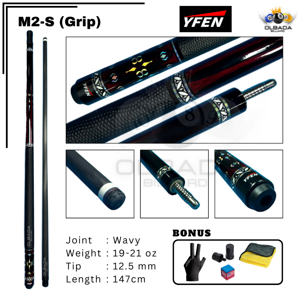 bestpromo yfen m series stick billiard carbon jianying original 100% stik billiard olbada yfen