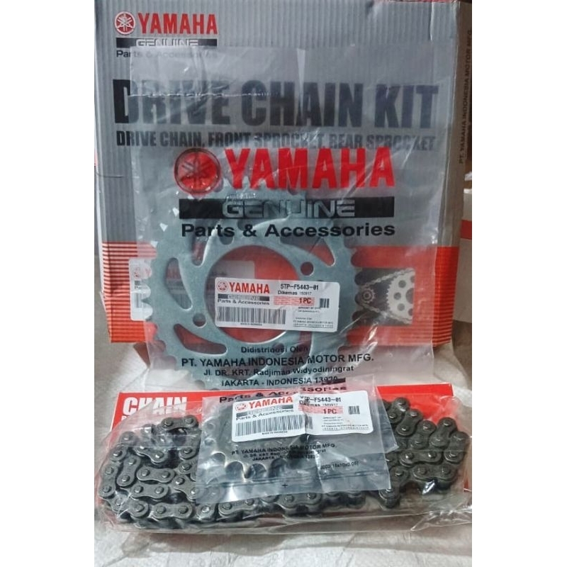 GEAR GIR SET+RANTAI JUPITER Z LAMA JUPITER Z BURHAN 5TP