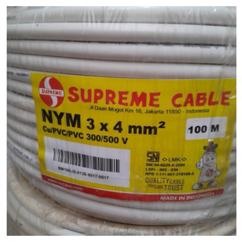 Kabel Listrik NYM 3x4mm Supreme