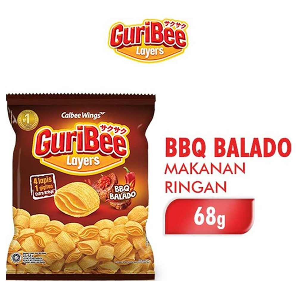 

GURIBEE SNACK BBQ BALADO PCK 65g