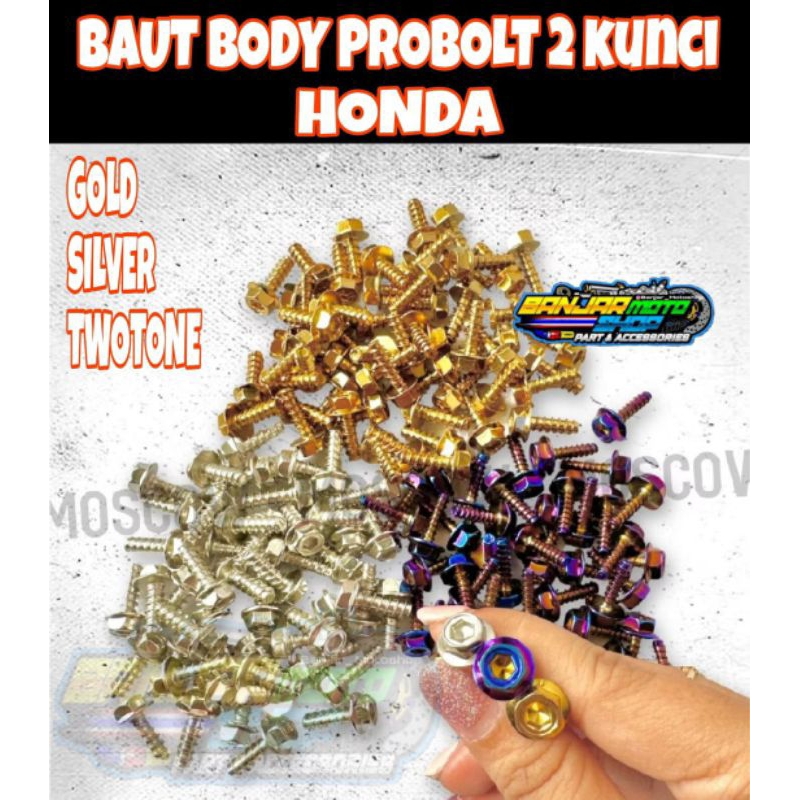 BAUT BODY PROBOLT HONDA 2 KUNCI / BAUT BODI PROBOLT HONDA 2 KUNCI