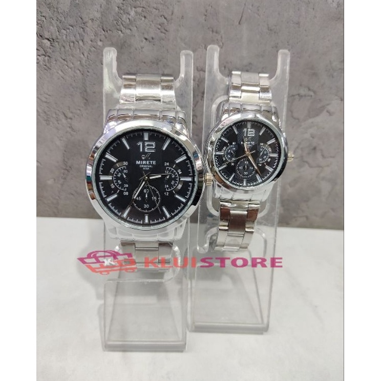 JAM TANGAN RANTAI  MIRETE RANTAI COUPLE  MIRETE ORIGINAL 1 TER MURAH