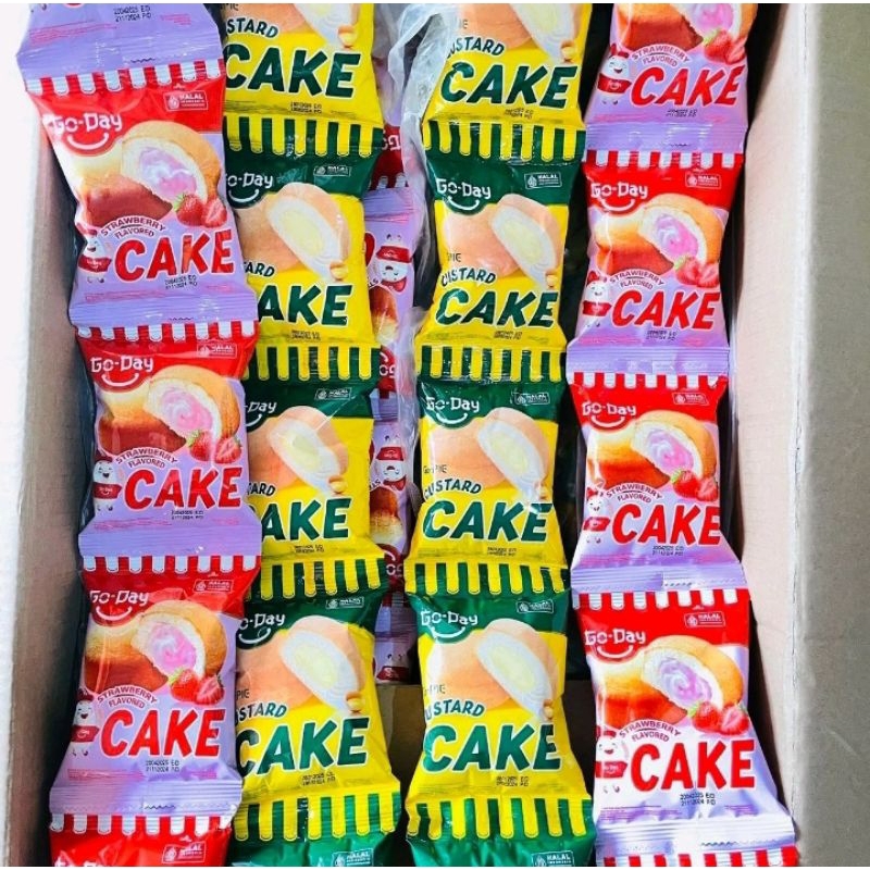 

10 Pcs Go - Day Varian Strawberry dan Custard ( 1 Renceng ) 25G / Pcs