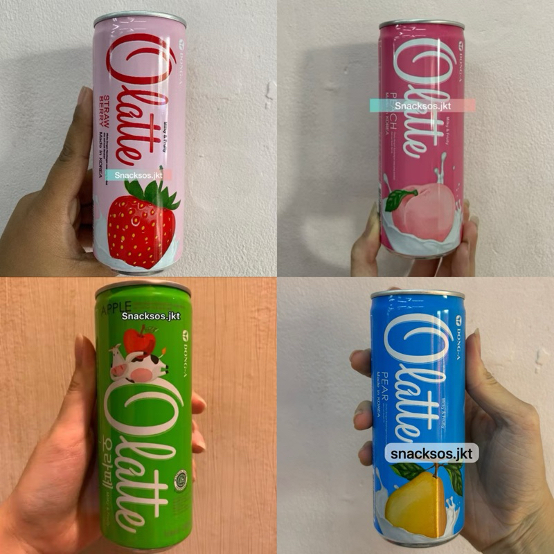 

Olatte Dong-a milk drink Korea Apple / Pear / Peach / Strawberry HALAL MUI