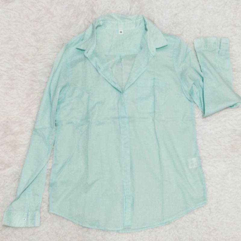 Kemeja Tosca muda / Blue mint