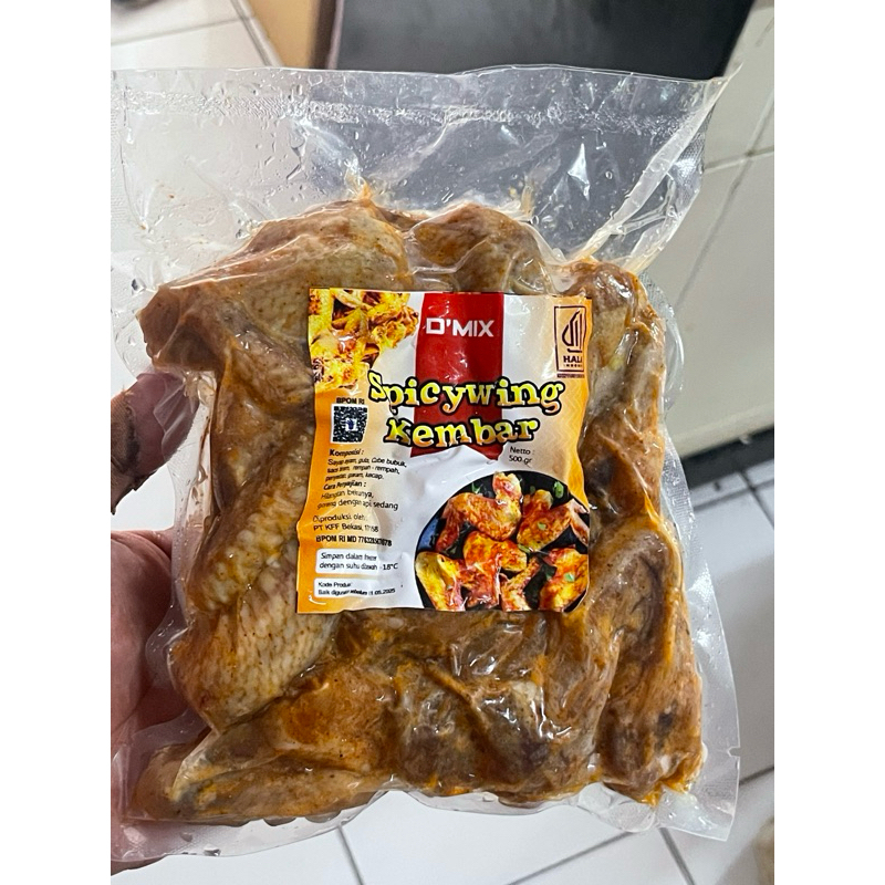 

spicy wing chicken bumbu sayap ayam marinasi kemasan 500gr praktis