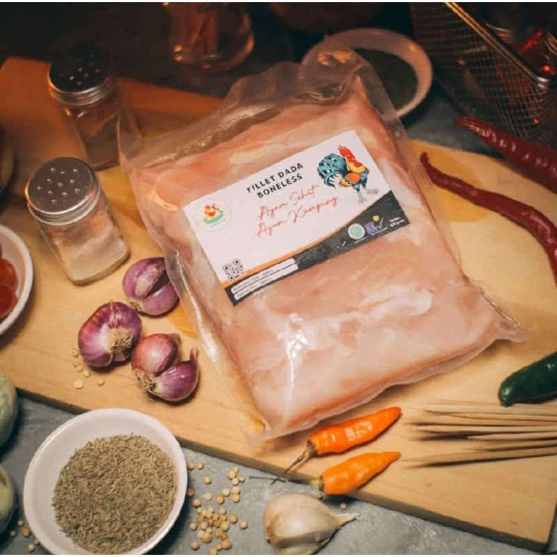 

Fillet Dada Ayam Kampung 500 gram