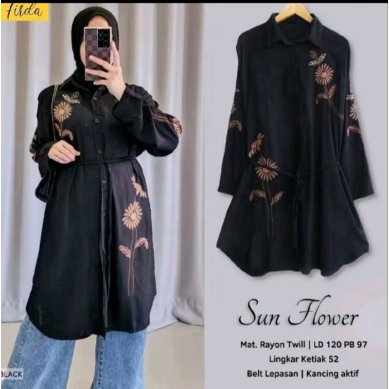 Naza Tunik Bordir Wanita
Oversize Rayon Twill Premium Atasan Muslim Putih Panjang Dewasa Gamis Remaj