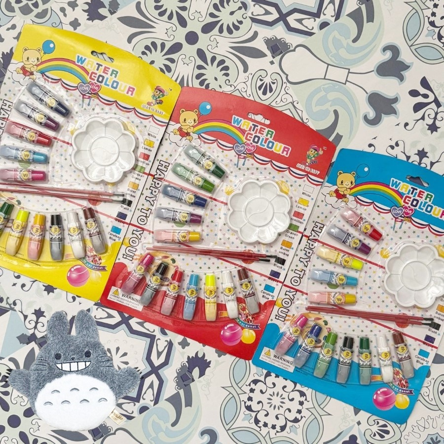 

[1 PCS] SET WATER COLOUR KIT CAT AIR 12W 8108 12 WARNA CARD 8006 6 WARNA