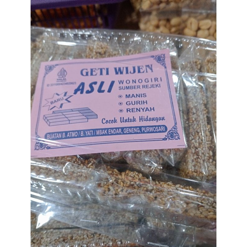 

Geti Wijen Wonogiri.Sangat lezat banget