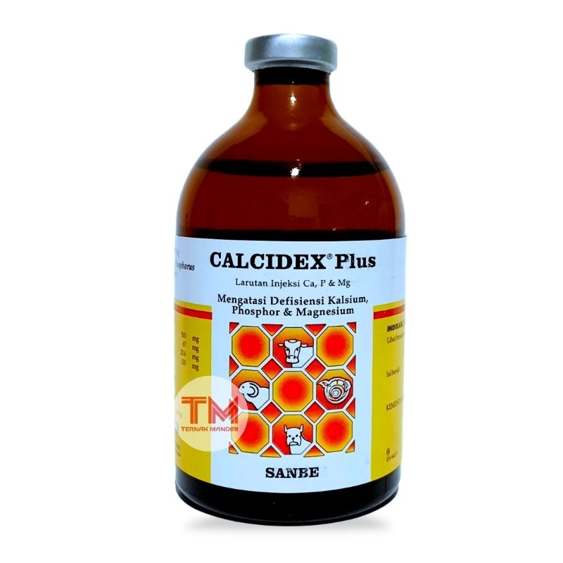 CALCIDEX PLUS 100ml Injeksi Obat Sapi Kambing Lumpuh Injeksi Ampuh