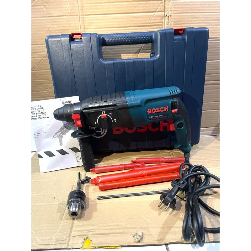 GERATIS ONGKIR!!! Mesin Bor Beton Bosch GBH2-26 DRE - Rotary Hammer SDS Plush GBH2-26 DRE BOSCH 3 Fu