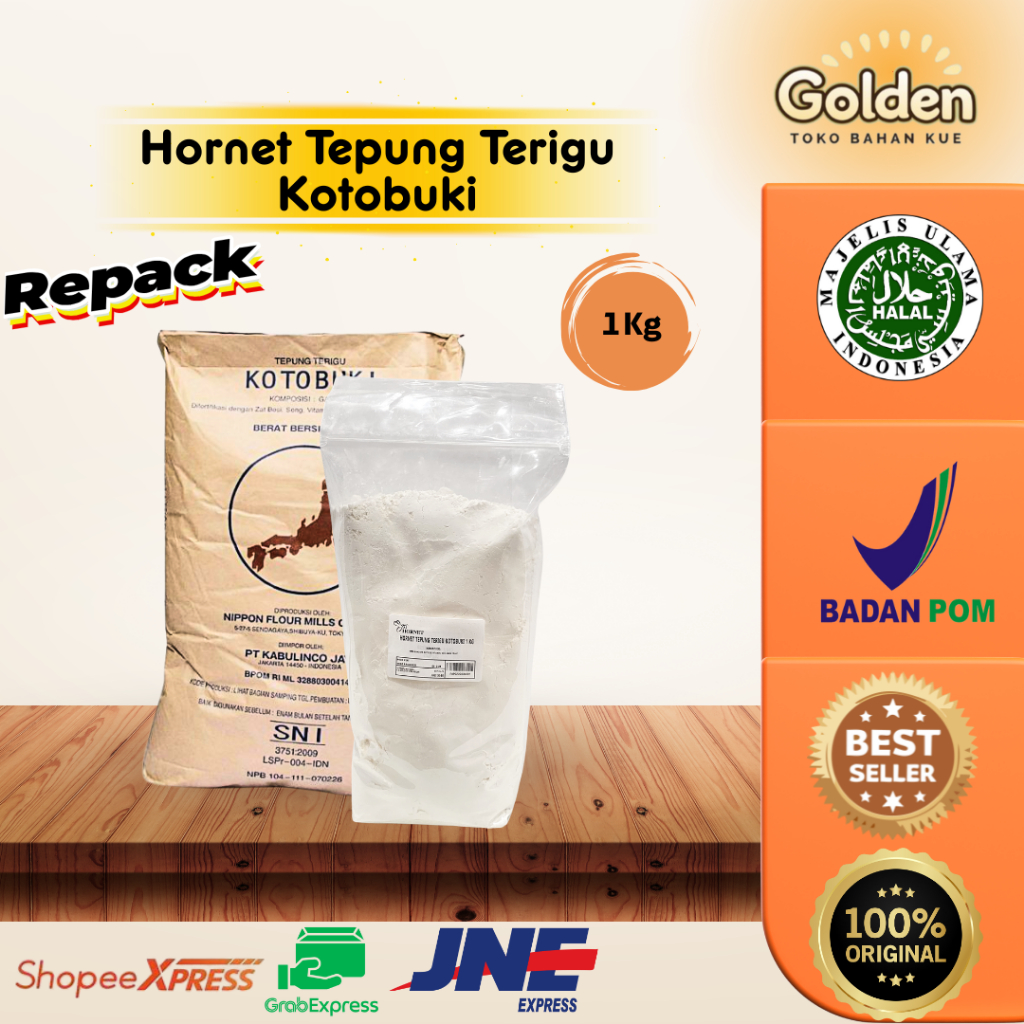 

Hornet Tepung Terigu Kotobuki 1 Kg