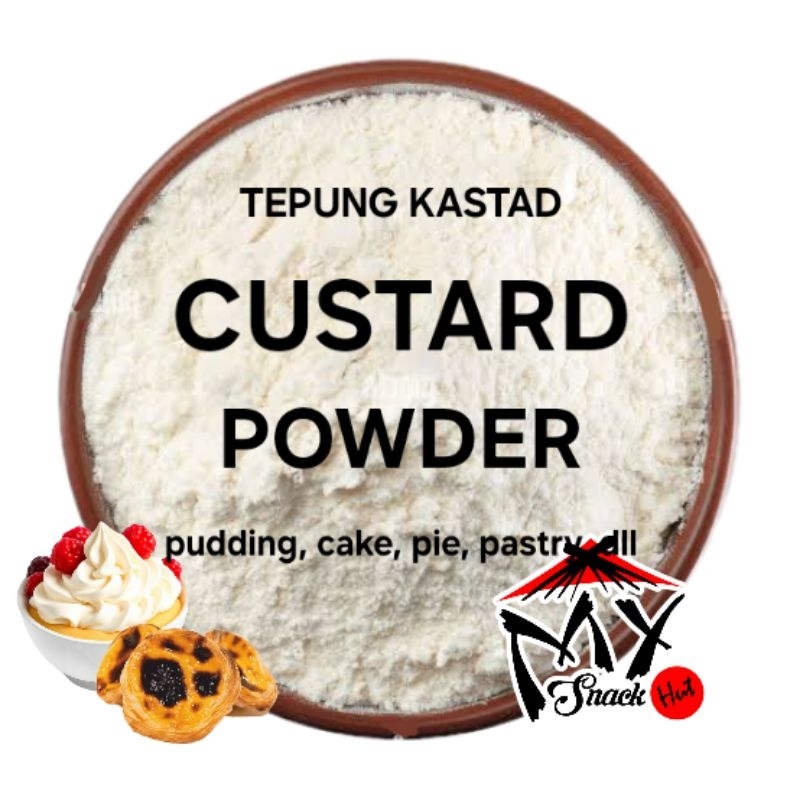 

CUSTARD POWDER 100GR TEPUNG KASTAD FLA VLA PUDDING PIE PAI CAKE SUSU SUS SOES KUSTAR BUBUK HALAL