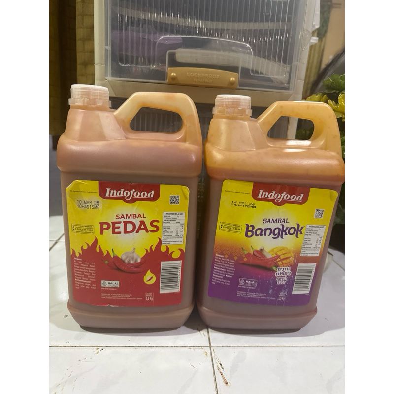

indofod saos sambal kemasan derigen 5,5kg
