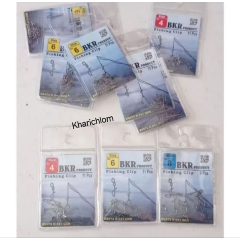 Peniti/penitik/paniti kail pancing fishing clip conector baja Asli BKR product pindad snap konector 